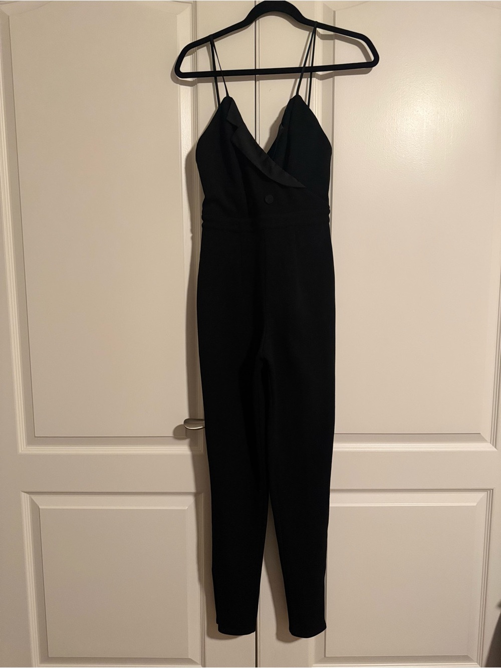 ALC tuxedo Black Sleeveless Jumpsuit